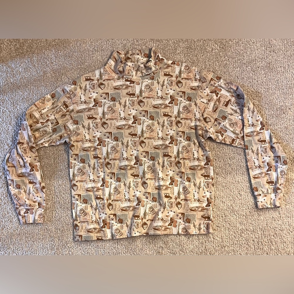 St John’s Bay turtle neck shirt with pattern